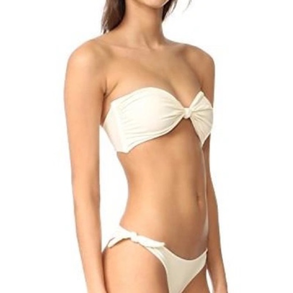 Mikoh Carmel Knot Bandeau Top - Bone (LIKE NEW)